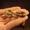 New Vintage Copper Snake Ornament Decorations Tea Pet Antique Zodiac Animal Figurines Miniatures Home Desktop Decor Brass Crafts