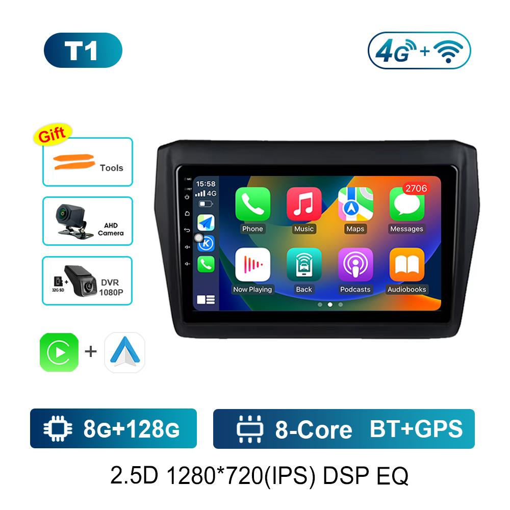 Android Car Radio Multimedia Video Player for Suzuki Swift 2017 2018 - 2019 GPS Navigation Bluetooth 4G WiFi GPS Navigation