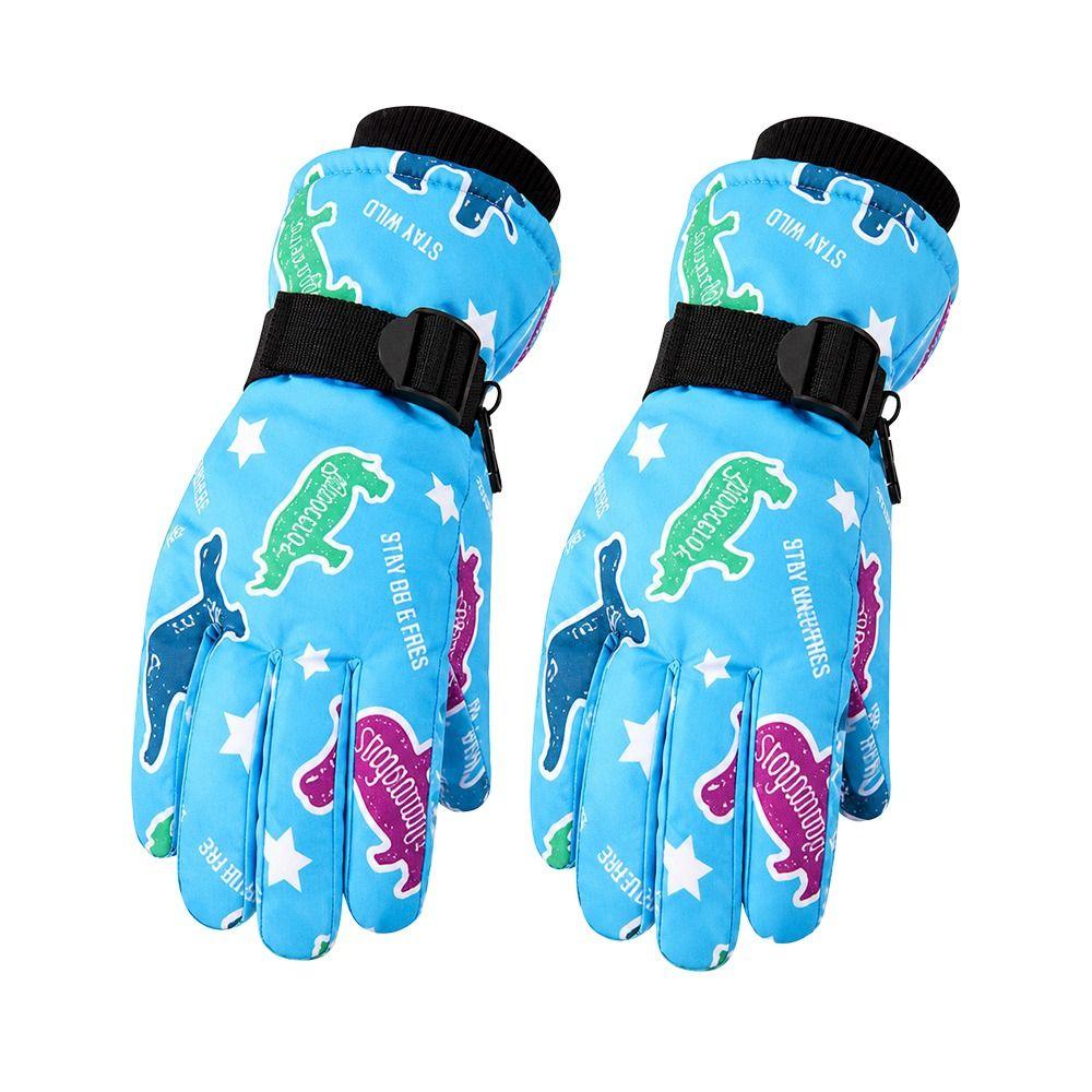 Warm Children Ski Gloves Waterproof Kids Winter Mittens Cute Snow Gloves  Snow Snowboard