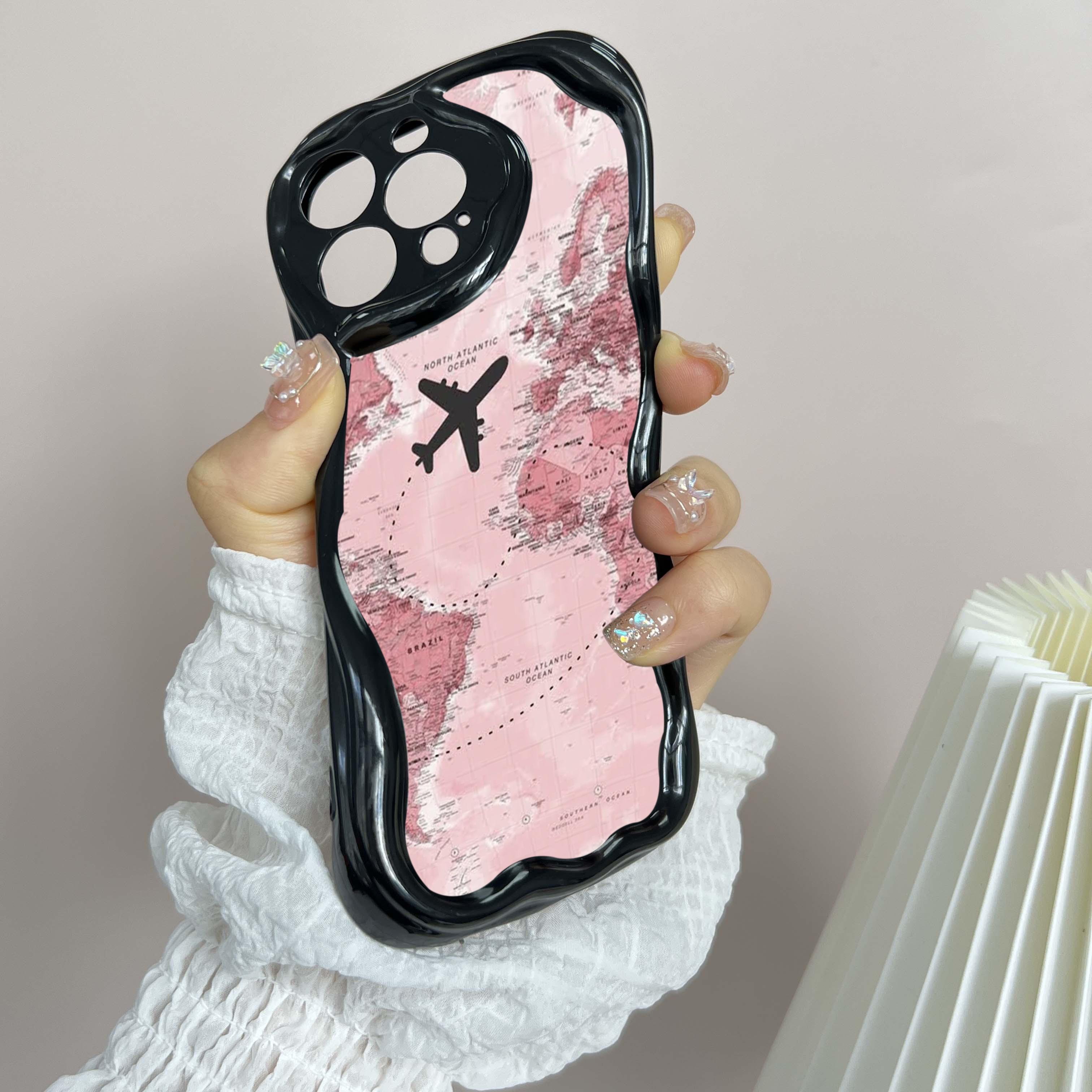 N90 Maps арт-дизайн Мягкие волнистые чехлы для телефонов для Samsung A54 A34 A13 A14 S23 — фото 4