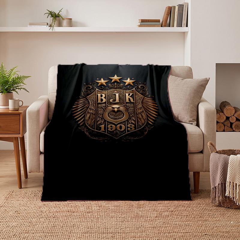 BJK FC Soft Warm Flannel Blankets Comfortable Blanket for Home Decoration Gifting