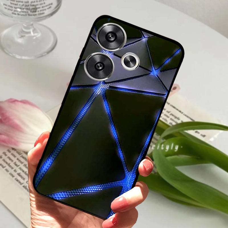 For POCO F6 Pro 5G Case POCOF6 Shockproof Soft TPU Silicone Phone Cover For Xiaomi POCO F6 Pro Capa F 6 Cartoon Matte Bumper