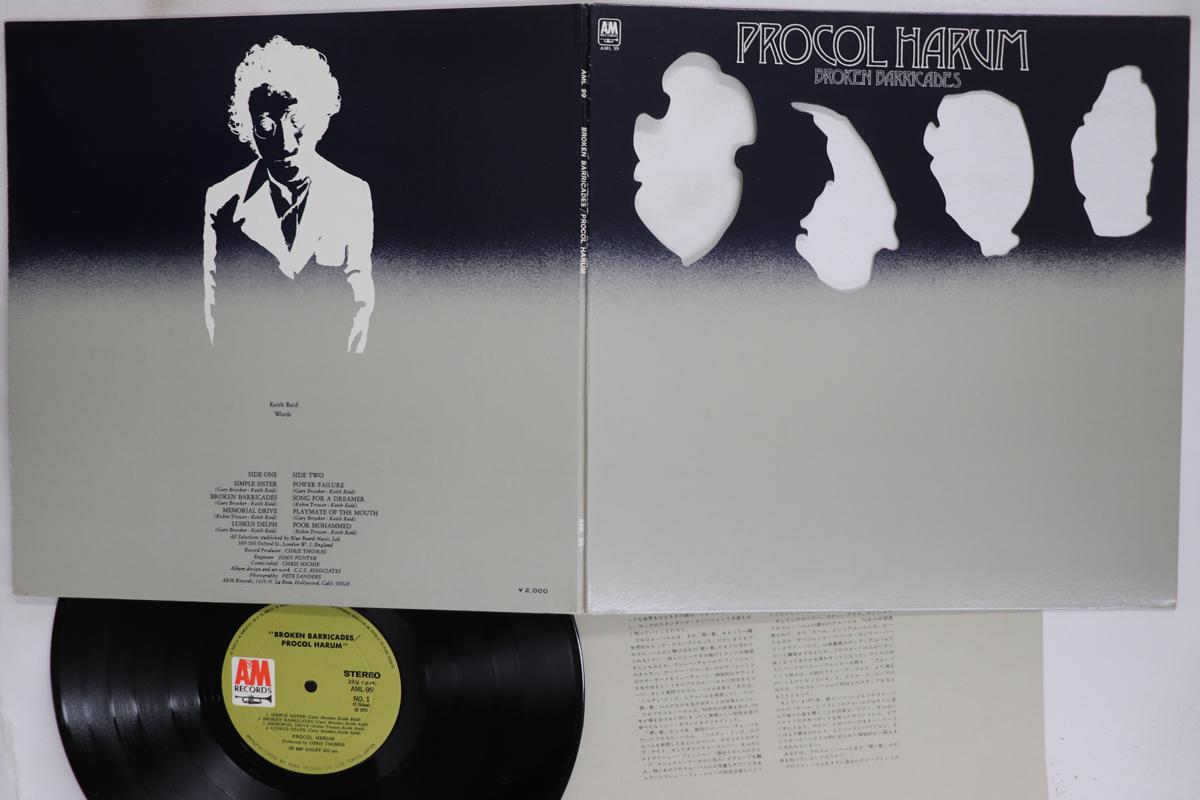 

Виниловая пластинка PROCOL HARUM Broken Barricades AML99 AM 1971 Япония Рок Б/у