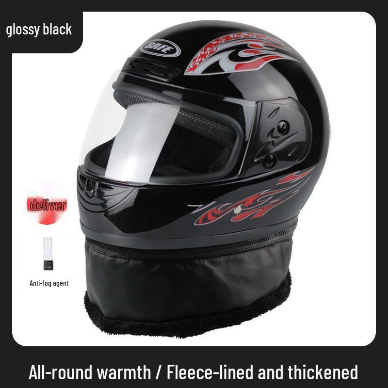 Unisex Winter Neck Gaiter & Full Face Helmet with Anti-Fog, Warmth for Electric Scooter - Ideal for All Seasons