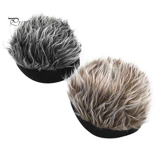 Men Retro Short Wig Headband Hip Hop Hooligan Cap Beanie Cosplay Fake Hair Hat
