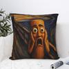 Pillow Cover Tung Tung Tung Sahur Scream Famous Painting Parody Meme  Vintage Pillow Case For Sofa Home Decoration Pillowcases