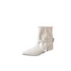2025 autumn new European and American French pointed toe heel temperament French fashion sexy beautiful women short boots