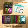 TRIO Strategisches Kartenspiel Spielzeug für Familienfeier Kartenspiel Zuordnungsspaß 3-6 Spieler Spiel Unterhaltung für alle Altersgruppen Geschenke