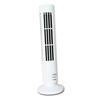 USB Tower Fan 2 Speeds Powerful Wind Oscillating Bladeless Cooling Fan for Office Desk Home White