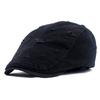 Ripped beret men's cotton cloth do old fashion letter embroidery cap new forward hat