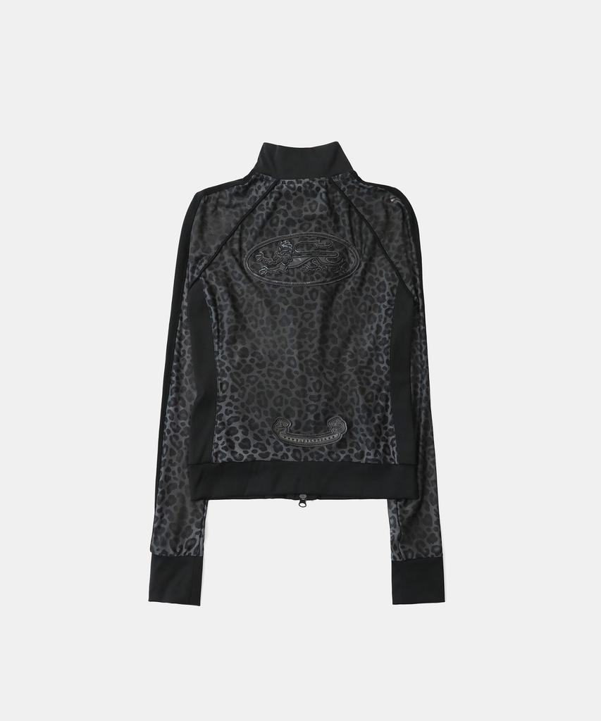 Badblood [Aqua] Mystic Track Zip-Up - Black Leopard