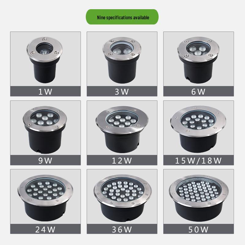 LED Stainless Steel Outdoor Waterproof Recessed Spotlight