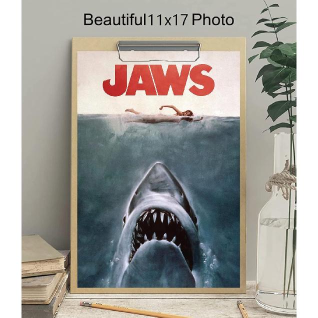 Christ-EZ Jaws - Movie Poster Cool Wall Decor Art Print posters for room aesthetic - Matte Poster Frameless Gift 11 x 17 inch(28cm x 43cm)