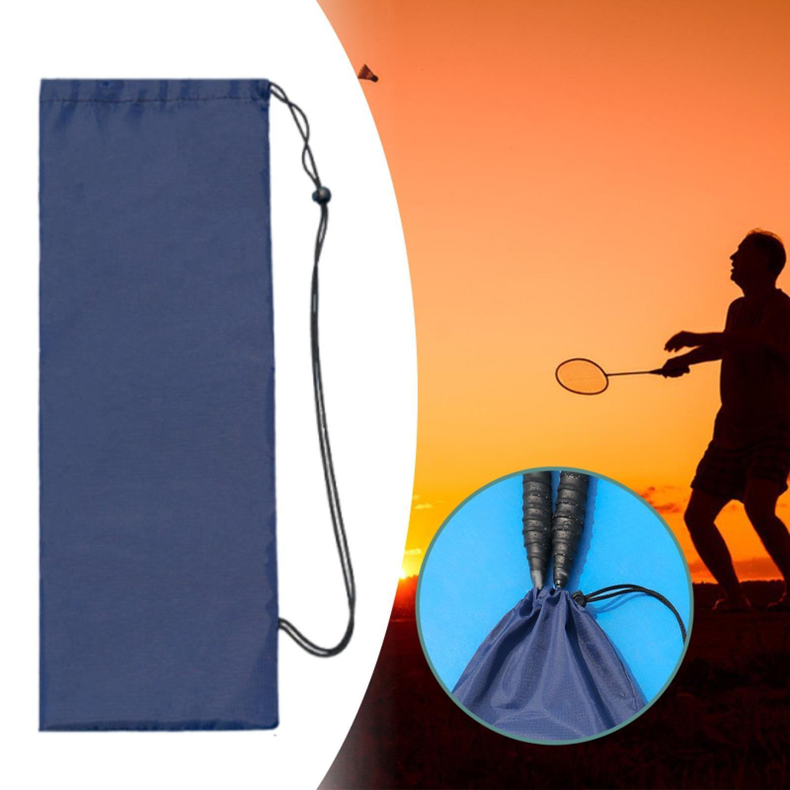 

Badminton Racket Bag Dust Cover Portable Shoulder Carrying Organizer Case for Dark Blue 78cmx23cm