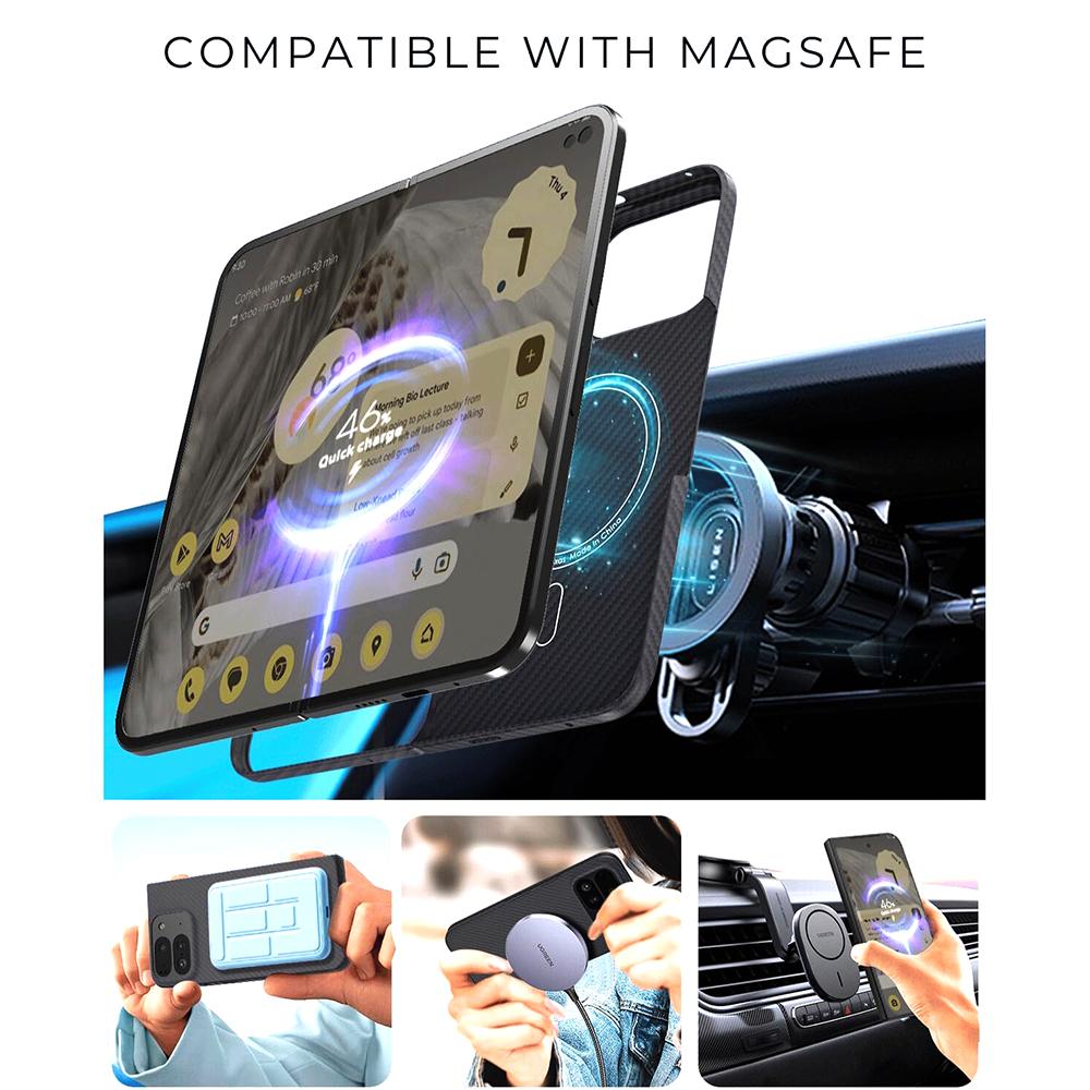 Magnetic MagSafe Case for Google Pixel 10 Pro Fold Aramid Carbon Fiber Case Ultra Thin Lightweight Super Thin Minimalist Style