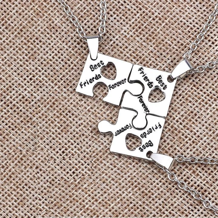 Naszyjnik Przyjaźni Best Friends Komplet Puzzle X3