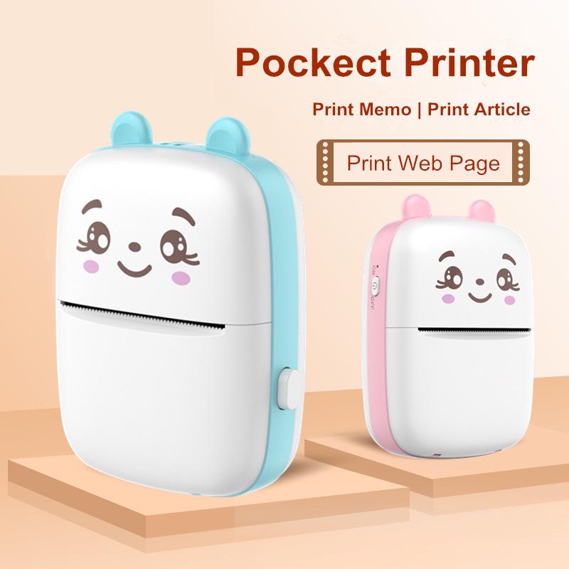 Portable Student Mini Thermal Printer for Photos & Labels