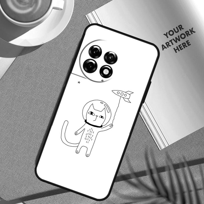 UFO Alien Cat universe Case For OnePlus Nord CE 5 3 4 Lite N20 N30 OnePlus 15 13 12 11 8 9 10 Pro 10T 13R 13T Cover