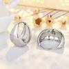 Trendige Schlichte Sterling Silber Creolen für Damen Herren Kreis Rund Vergoldet Minimalistische Ohrringe Party Geschenke
