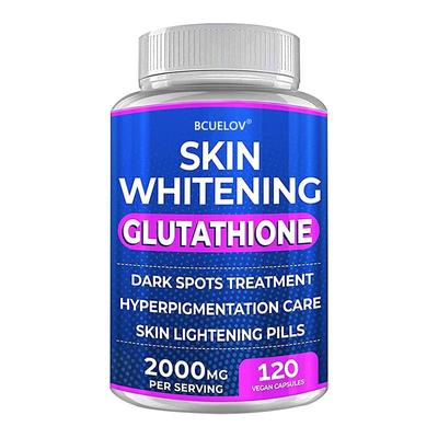 Bcuelov Skin Whitening Glutathione Supplement 2000mg 120 Vegan Capsules