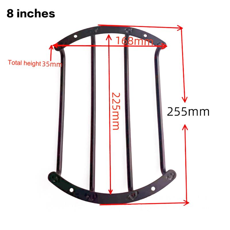 8inch Speaker Cover Car Metal Universal Subwoofer Grill Rounded Edges Trim Exquisite Car Audio Modification Protective Bar