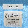 FRAY I.D Cashmere 100% Long sleeve V neck sweater F light blue knit Women Used