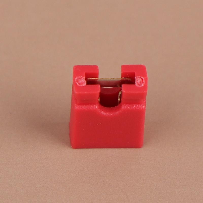 100Pcs Pitch Jumper Shorted Cap & Headers & Wire Housings 2.54Mm Shunt Shorting Block Pin Connector Cap