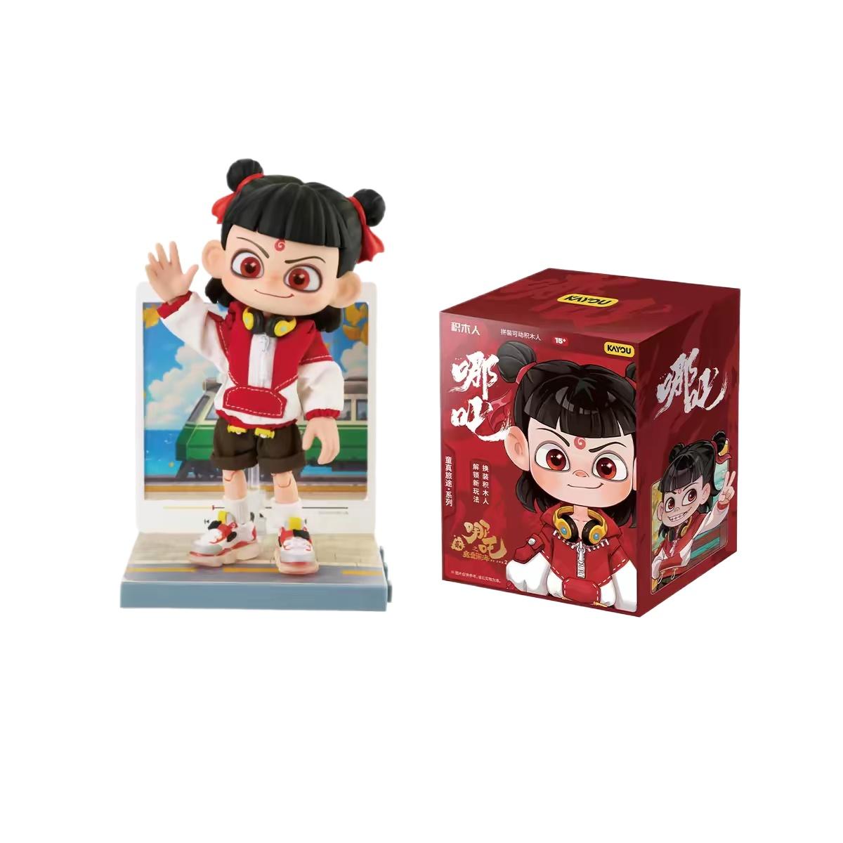 Genuine Nezha: The Devil Boy Comes To The Sea Innocent Journey Series Figures Ne Zha And Ao Bing Cute Toys Surprise Gift