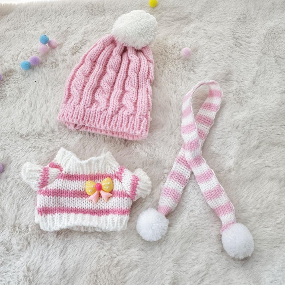 

Бантик Сидящий Лабубу Время Ткань Вишня Значок 17см Плюшевые Куклы Одежда Хлопковые Кукольные Аксессуары розовый