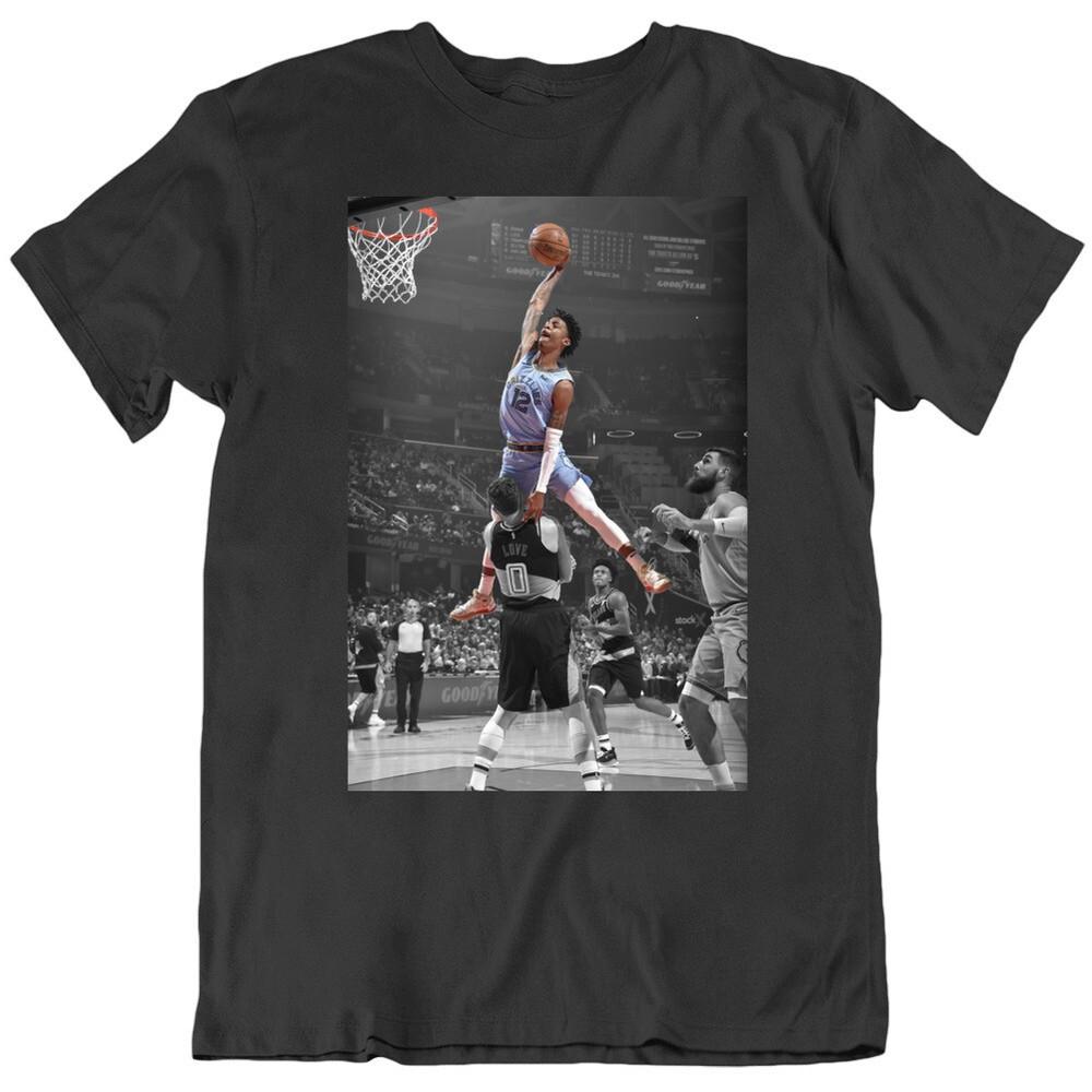 Ja Morant Poster Over Kevin Love Memphis Basketball Fan V2 T Shirt