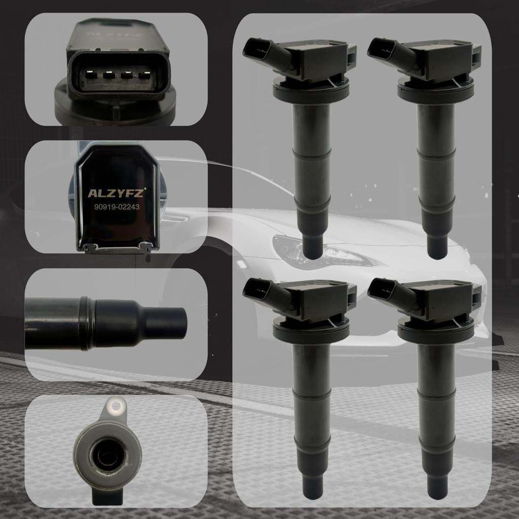 ALZYFZ Cewka zapłonowa samochodu 90919-02243 90919-02244 90919-02266 Camry Harrier Estima Vellfire ACR50W ANH10W ANH20W