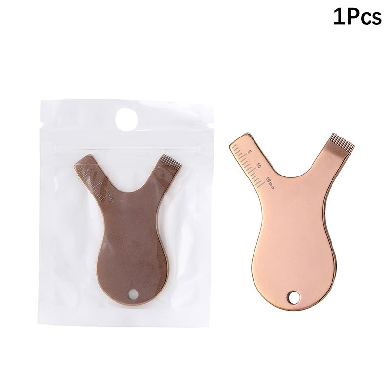 

Многоразовая кисть для ресниц из нержавеющей стали, чистая расческа, Y-образные кисти для наращенных ресниц, лифтинг-завивка, инструмент для ламинирования ресниц розового золота