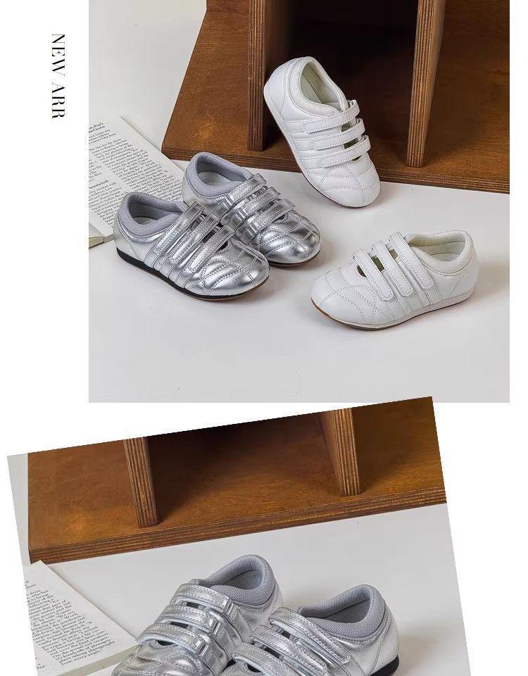 Girls' Silver Ballet-Style Mary Janes: Trendy 2026 Summer Training & Sports Shoes