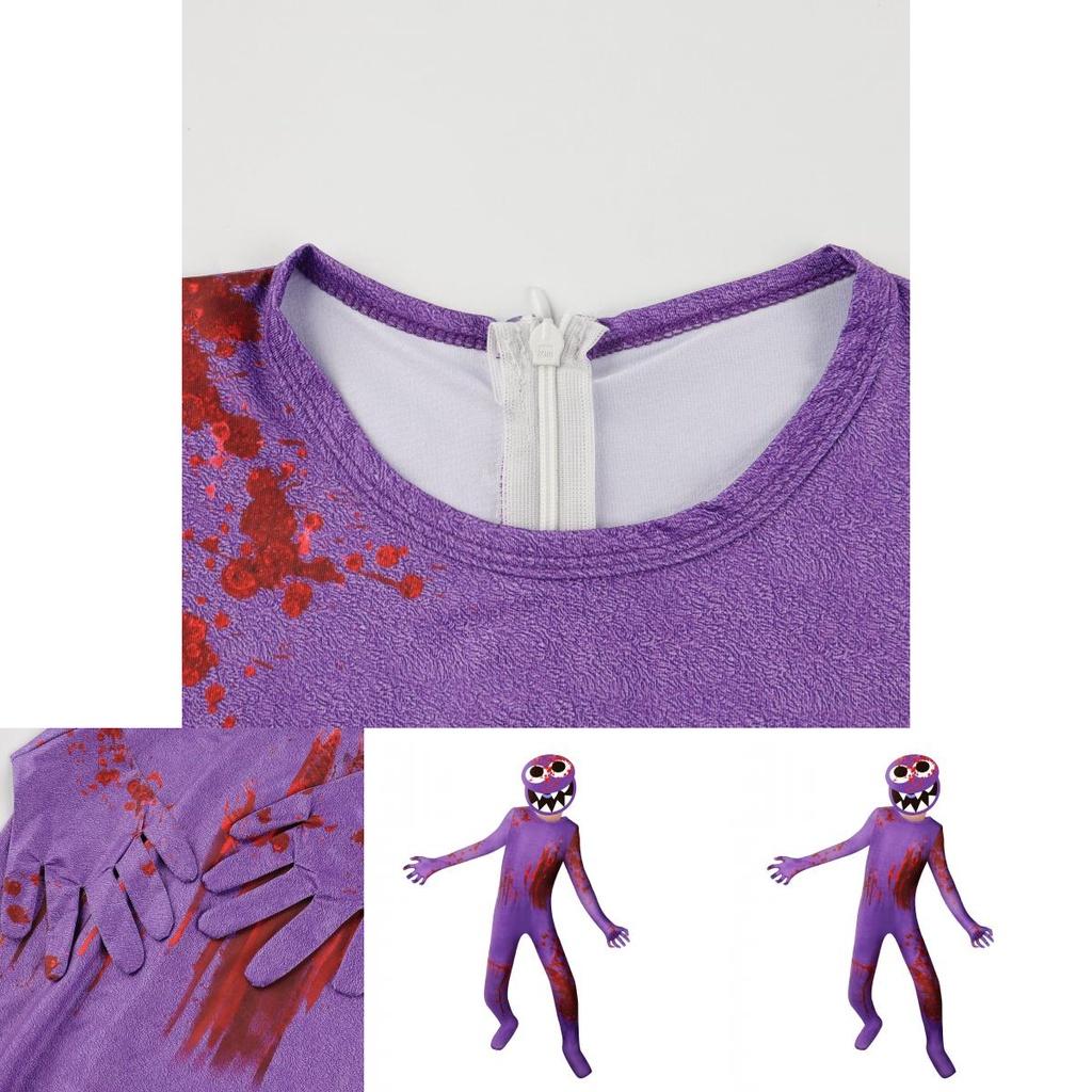 Kids Roblox Rainbow Friends Cosplay Jumpsuit Costume For Halloween And Parties