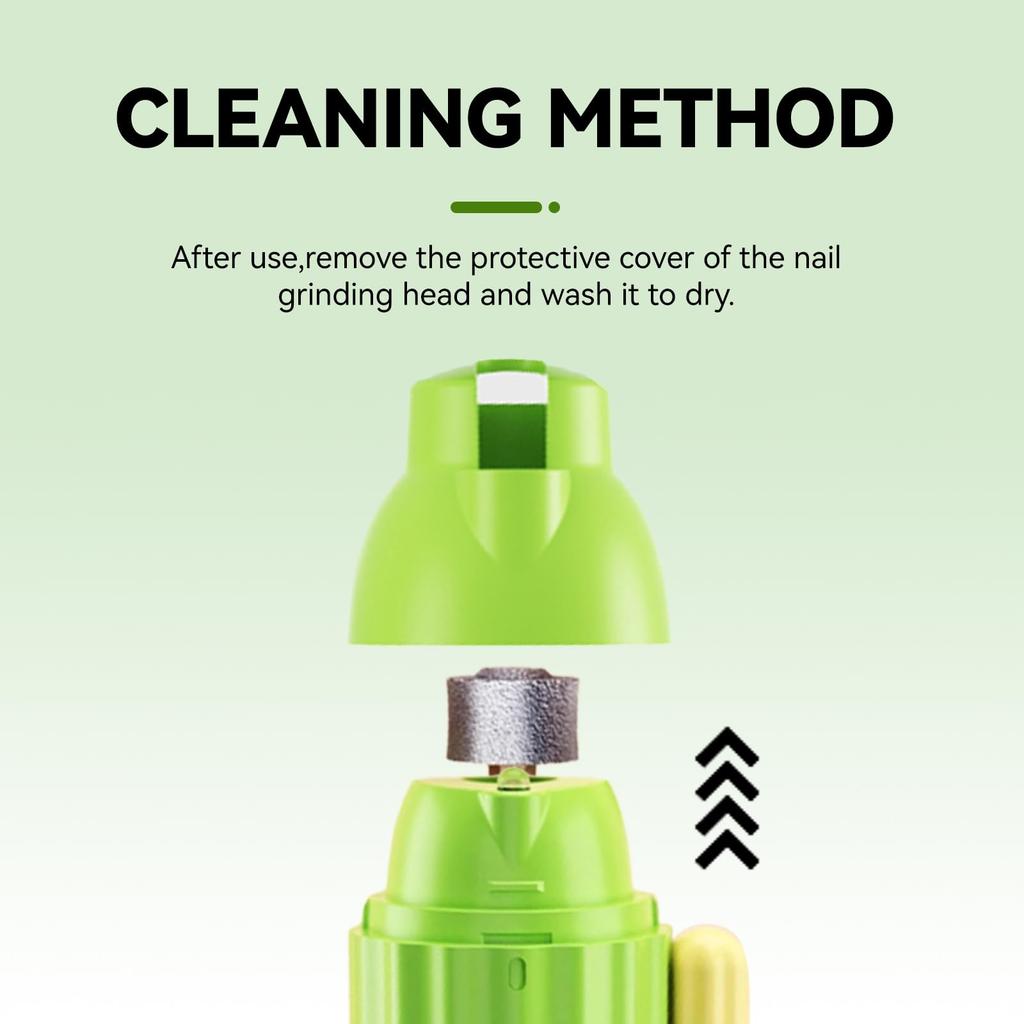 Ulepszony Pilnik do Pazurów dla Ptaków i Obcinacz do Pazurów z Lampą LED, 2-biegowy Elektryczny Akumulatorowy Kamień do Szlifowania Dzioba Ptaka
