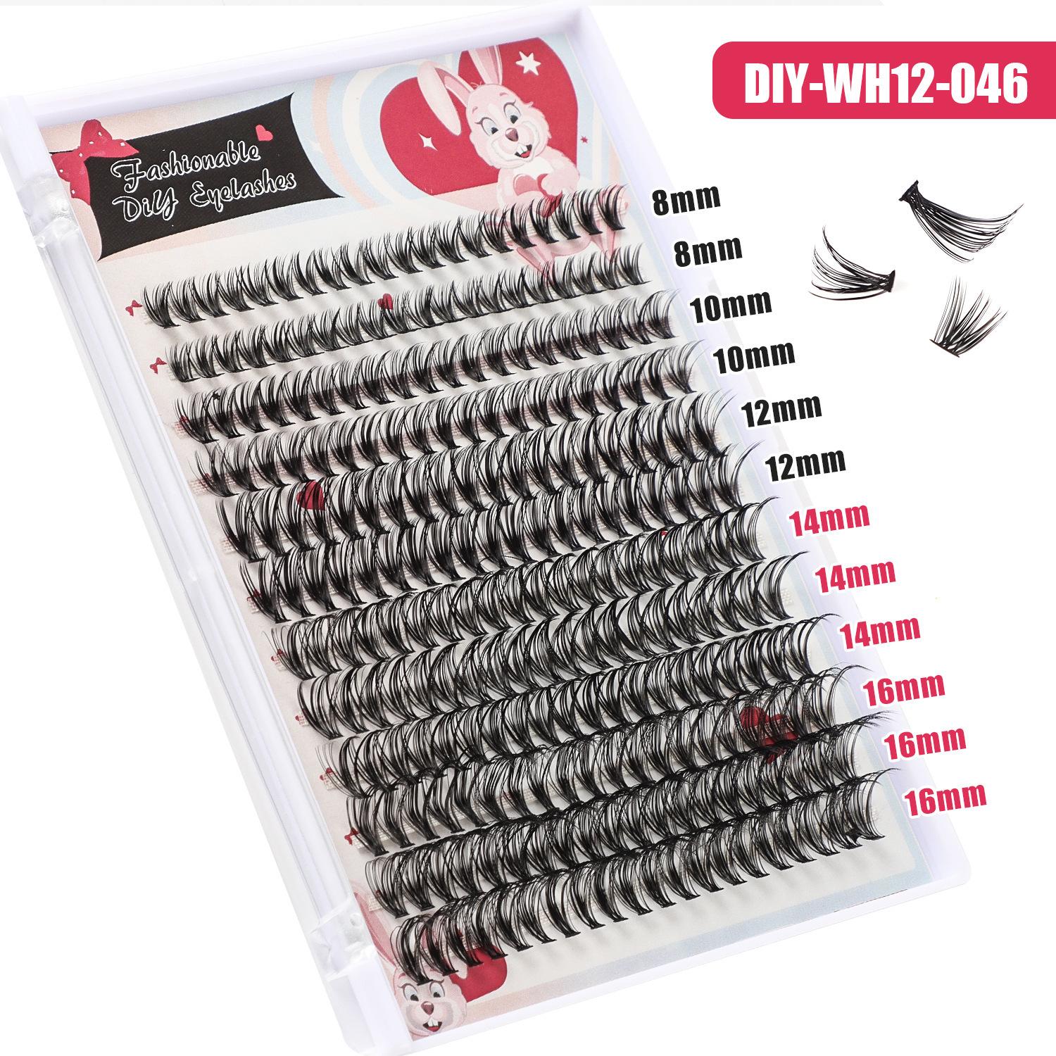 

Single Cluster Diy240 Clusters Large Capacity Diy Grafting False Eyelashes Dense Simulation 8-16Mm Eyelashes