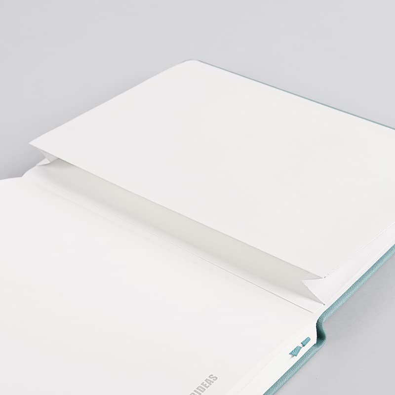PAPERIDEAS A5 Hardcover Fog Notebook, (Grid, Blue)