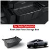 Rear Seat Storage Box For Tesla Cybertruck Rear Floor Storage Box Organizer With Cover Storage Car Interior Accessories