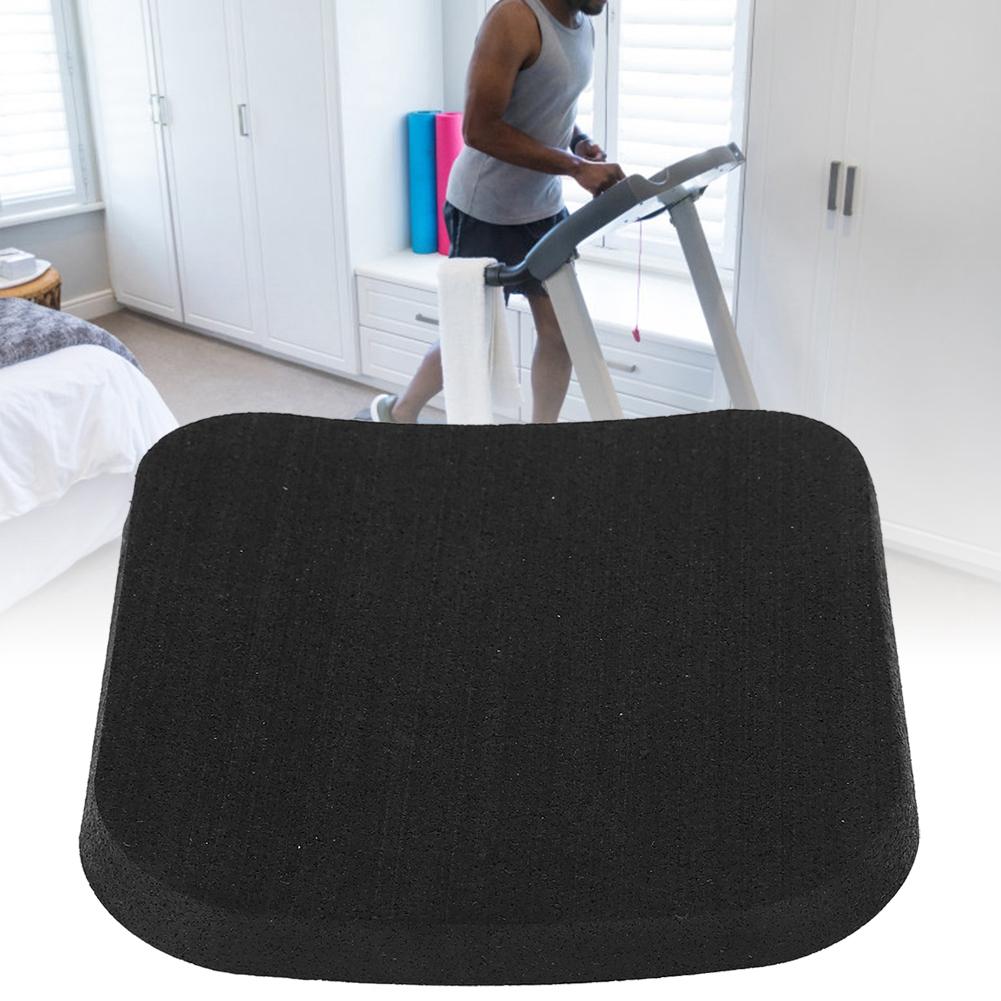 6PCS Thickened Rubber Pads Treadmill Shock Damping Color Spot Cushions for Home GymBlack