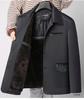 Men's Autumn/Winter Cotton-Padded Casual Jacket for Ages 50-70