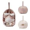 Shell Shaped Underwear Storage Bag Sock Organizer Bag Durable Polyester Travel Storage Bra Underwear Organizer With Zipper