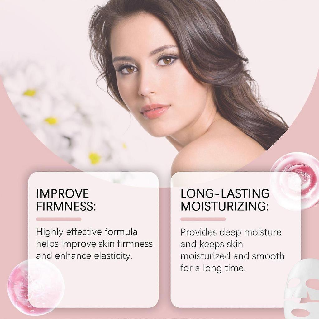 Hoygi Collagen Firming Face Mask (Bag) Moisturizes, Firms, Smooths, Softens Skin, Reduces Fine Lines, Anti-Wrinkle Hydrating Mask