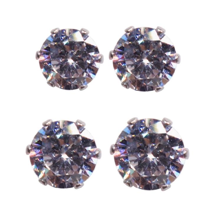 

Magnetic Earring Crystal Stud Earring Clip No-Piercing Jewelry Gift for Girls 1