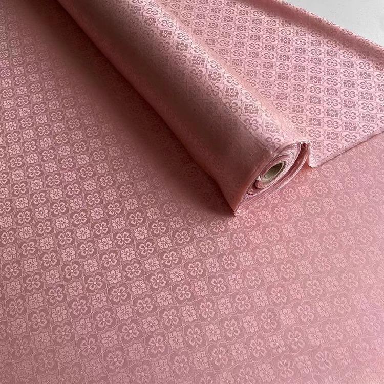 100x114cm Four-Leaf Diamond Jacquard Silk Sambu Satin for New Chinese-Style Qipao, Hanfu, and Traditional Garments