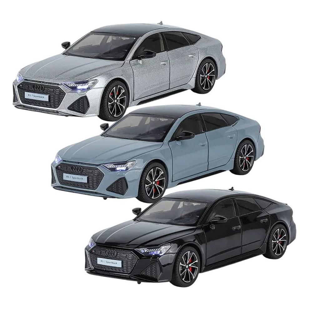 MyCar 1:24 Scale Diecast Metal RS7 Model Car - Silver Collectible Figurine