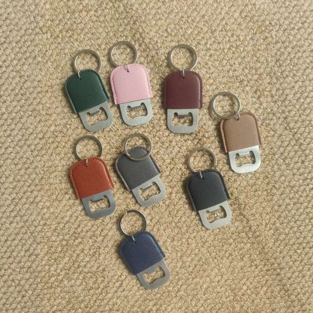Stainless Steel Keychain Bottle Opener Portable Beer Cap Opener Key Ring  Home Bar Accessories