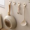 4PCS Hooks Adhesive No Drill Hooks Strong Stickiness Hanging Organizer for Bathroom Kitchen Towel Coat