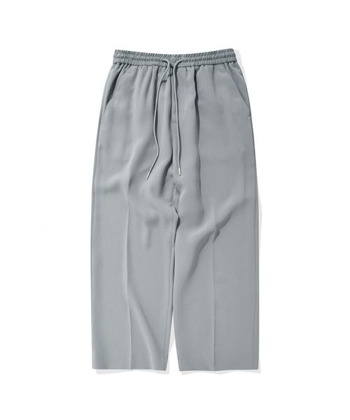 SEVENSELAH Hubis Wide Straight Crop Pants Blue Gray