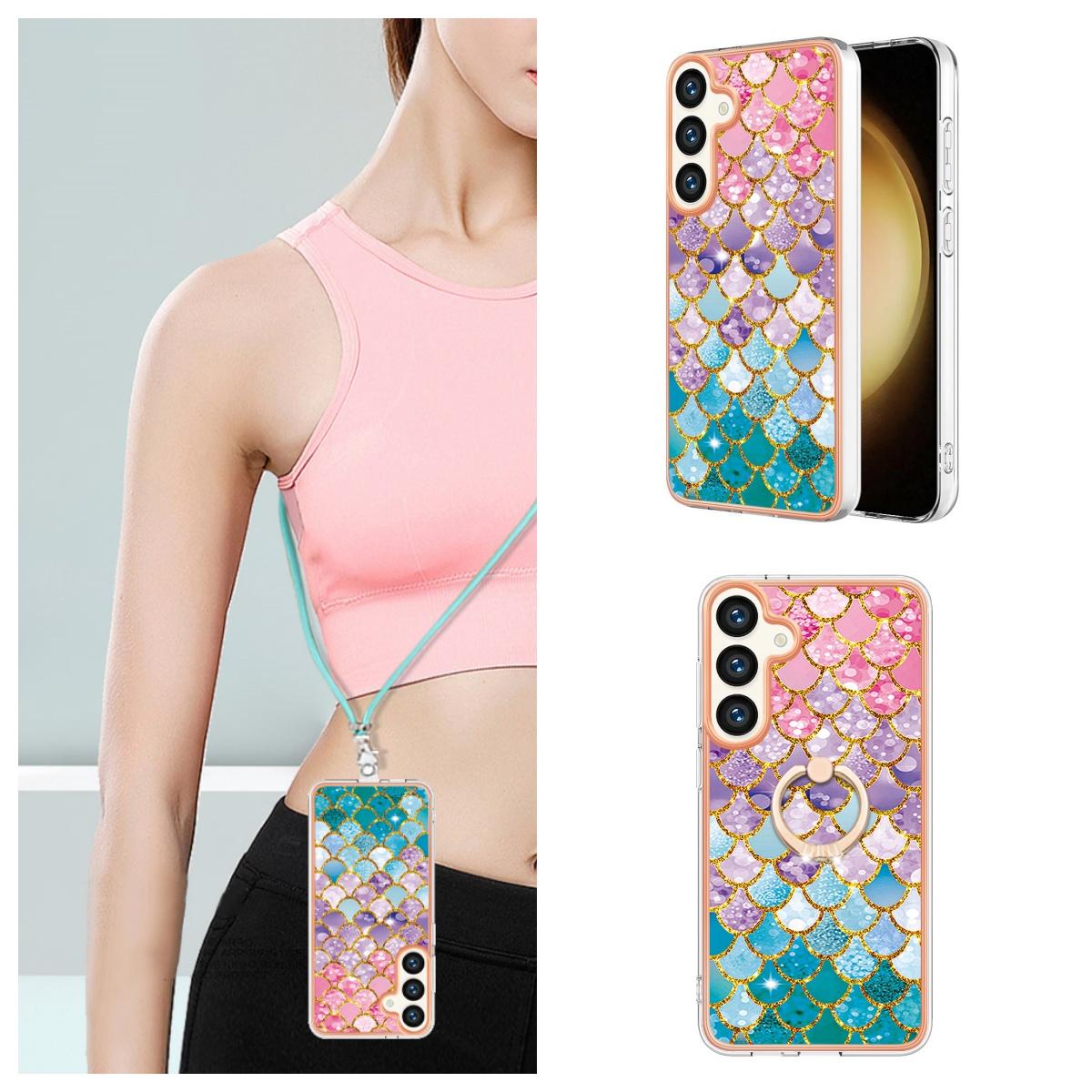 

Ремешок со съемной пряжкой в ​​виде радужной чешуи, кольцо против падения или мягкий чехол для телефона с гладким дизайном для Samsung iPhone Redmi Oppo Moto Honor Google Sony...