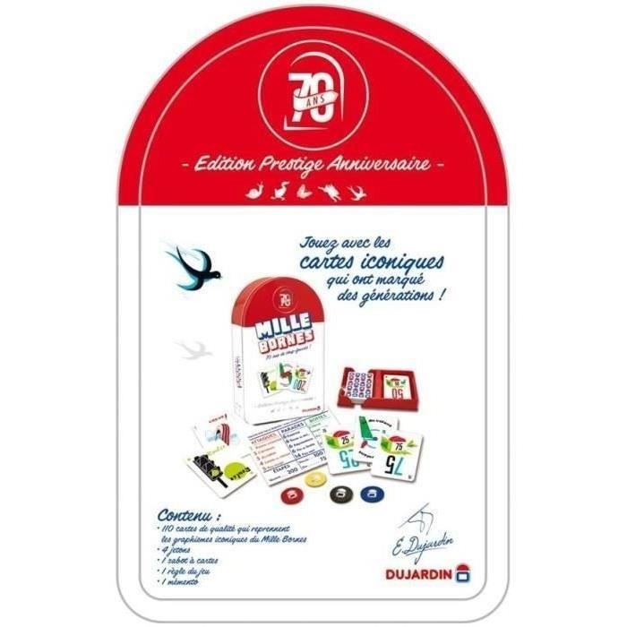 MILLE BORNES PRESTIGE 70 - Jeu de cartes - DUJARDIN - Redécouvrez le classique dans une version prestige pour les 70 ans !